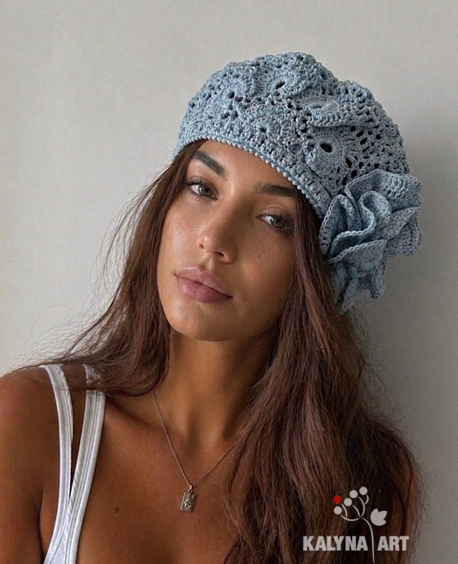 Beret «Estelle» - Crochet Pattern (PDF)