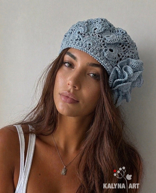 Beret «Estelle» - Crochet Pattern (PDF)