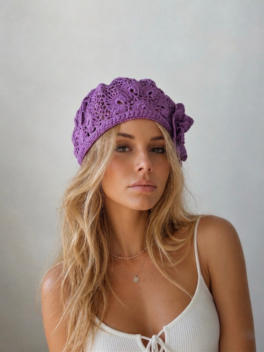 Beret «Estelle» - Crochet Pattern (PDF)