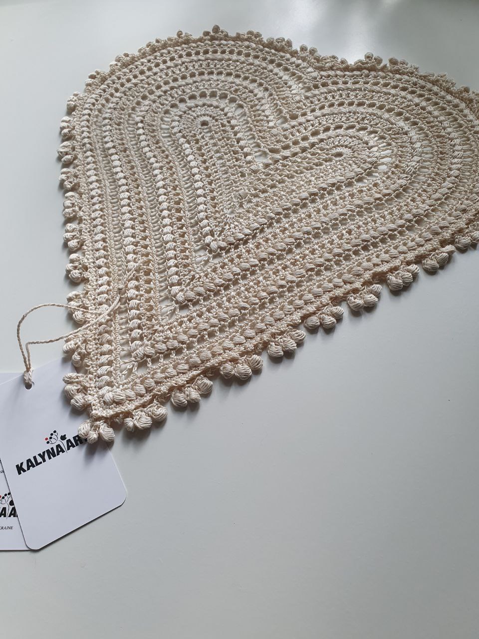 "Halo" Large Crochet Heart • Crochet DoilyPattern