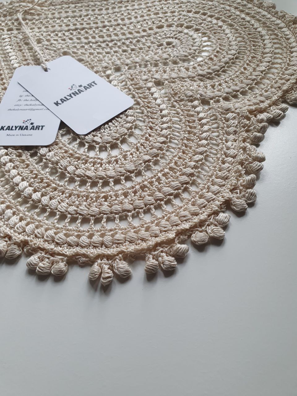 "Halo" Large Crochet Heart • Crochet DoilyPattern